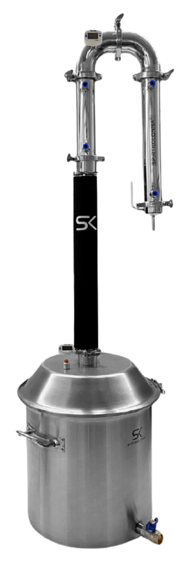 42 LITERS DISTILLER, DISTILLATION APARATUS, COLUMN 2 INCHES "SK HYBRID 2.0"
