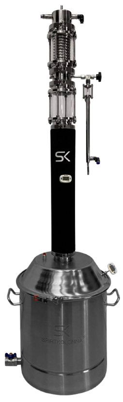 57 ЛИТРОВ 3 ДЮЙМА "SK PROFI GLASS 3.0" ДИСТИЛЛЯТОР РЕКТИФИКАЦИОННАЯ КОЛОННА